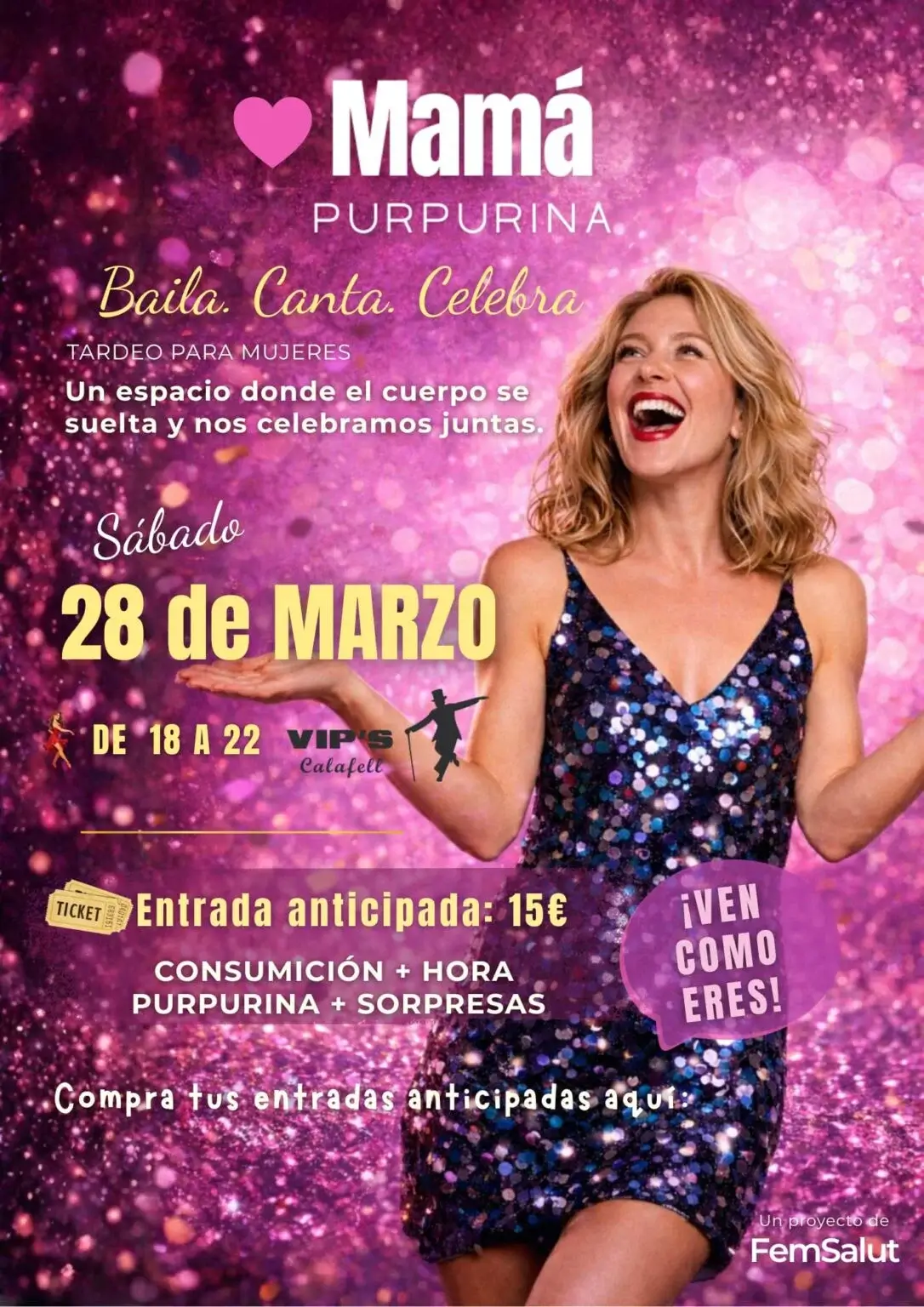 EVENTO MAMÁ PURPURINA – CALAFELL
