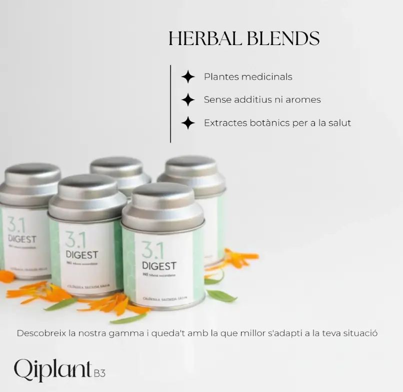 Herbal Blends Qiplant 3.1 Digest: plantas medicinales sin aditivos ni aromas